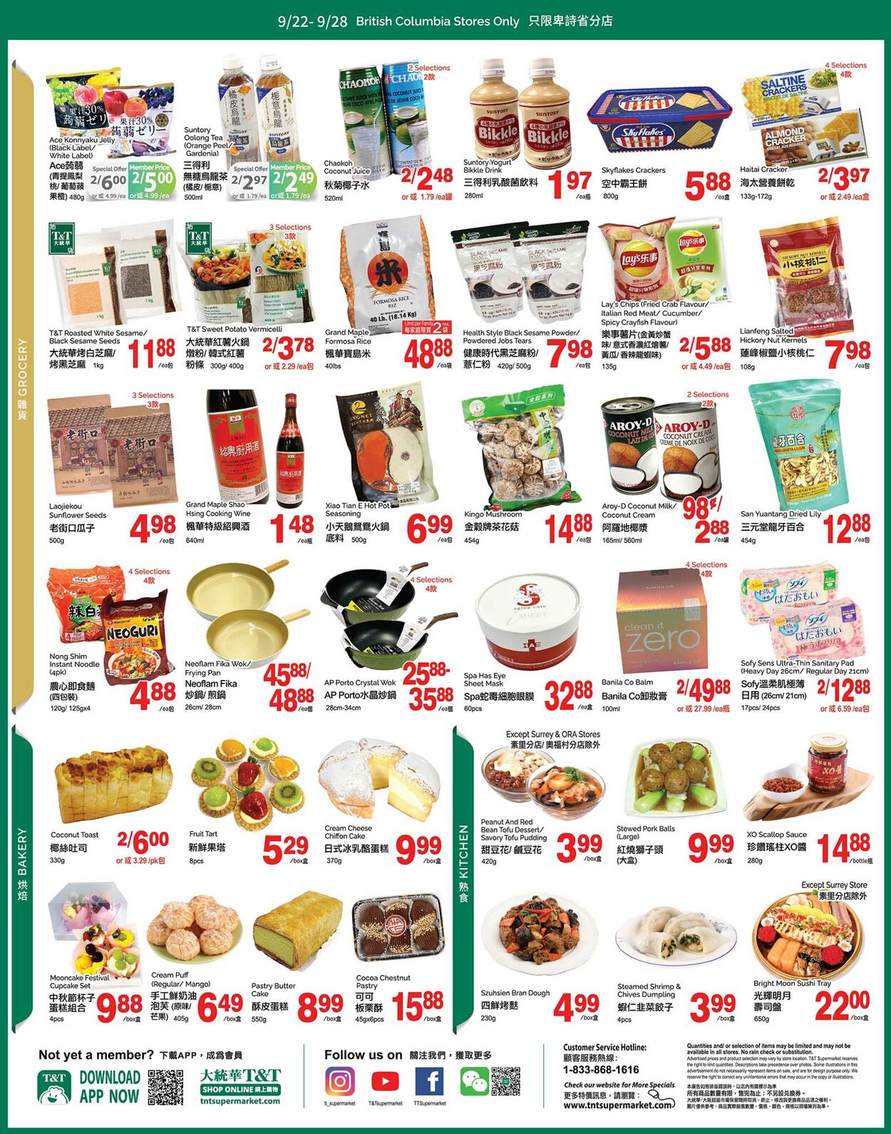 Circulaire T&T Supermarket 22.09.2023 - 28.09.2023