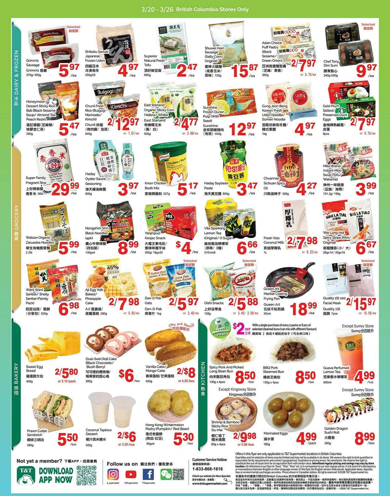 Circulaire T&T Supermarket 20.03.2026 - 26.03.2026