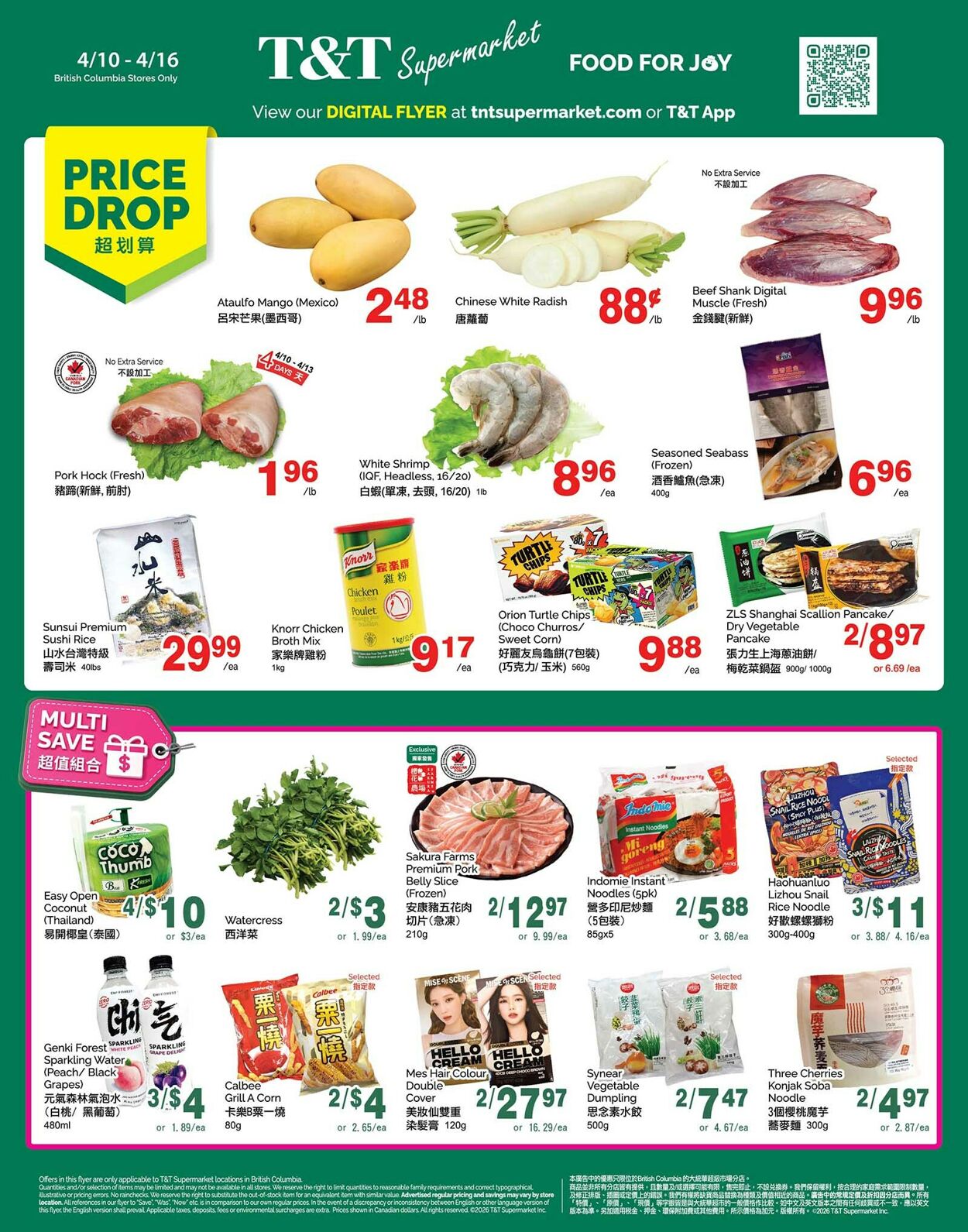 Circulaire T&T Supermarket 10.04.2026 - 16.04.2026