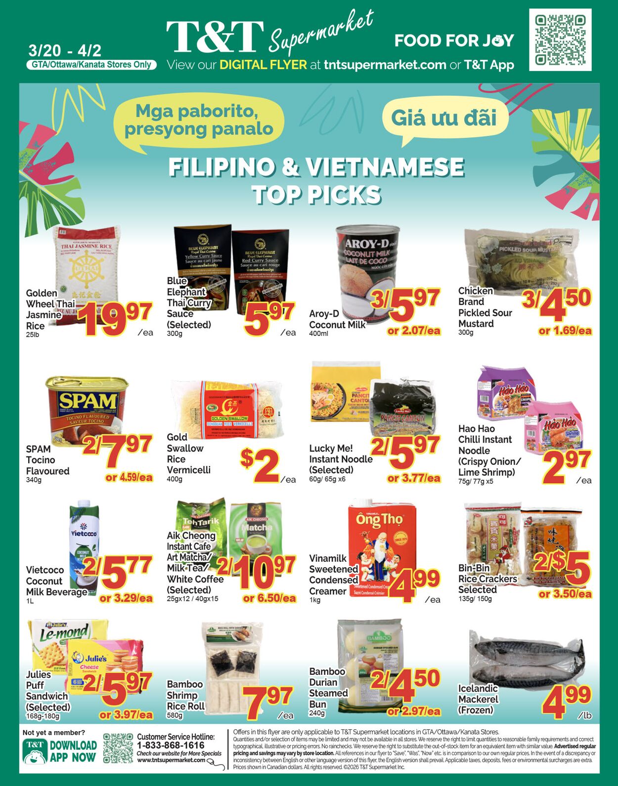 Circulaire T&T Supermarket 27.03.2026 - 02.04.2026