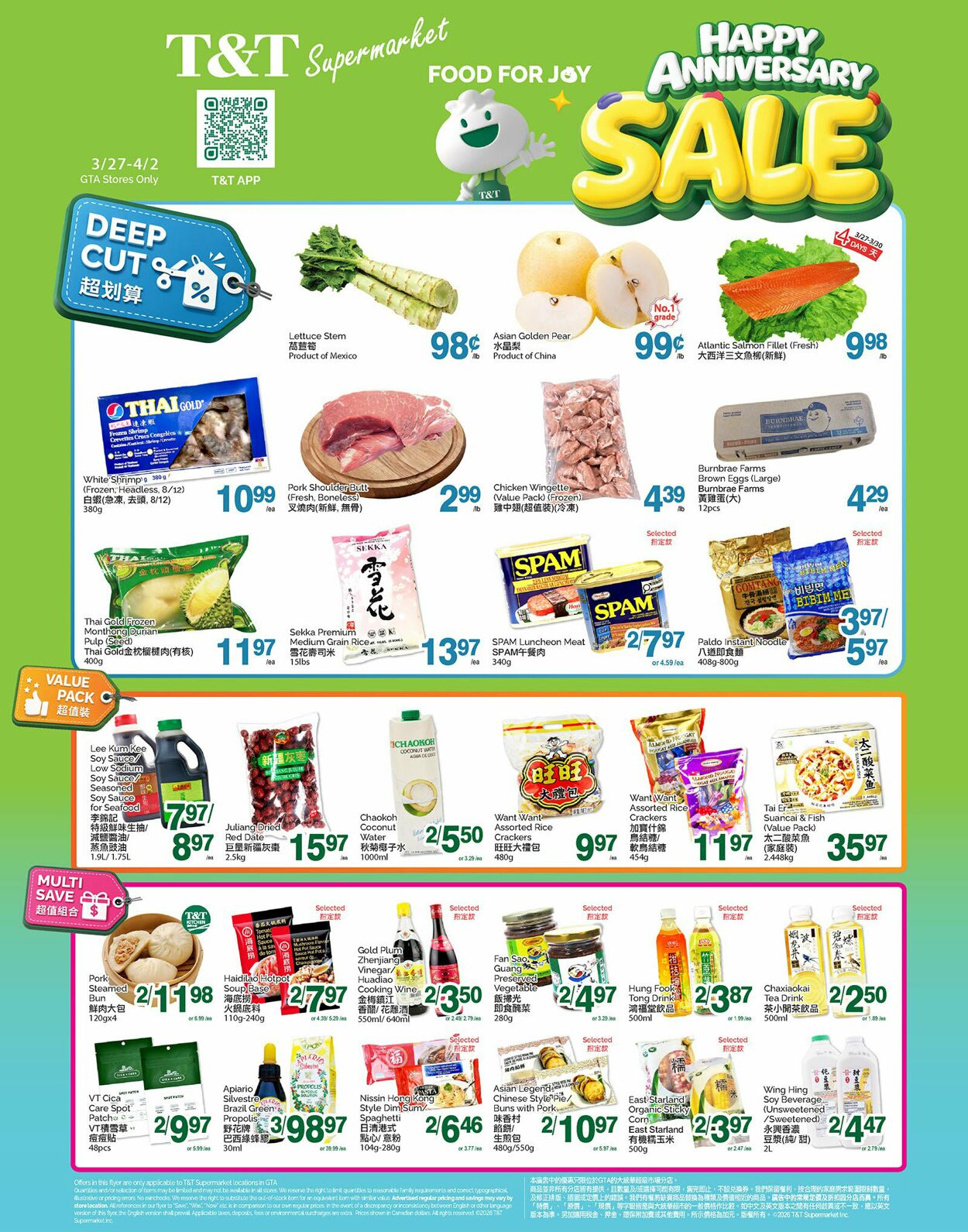 Circulaire T&T Supermarket 27.03.2026 - 02.04.2026