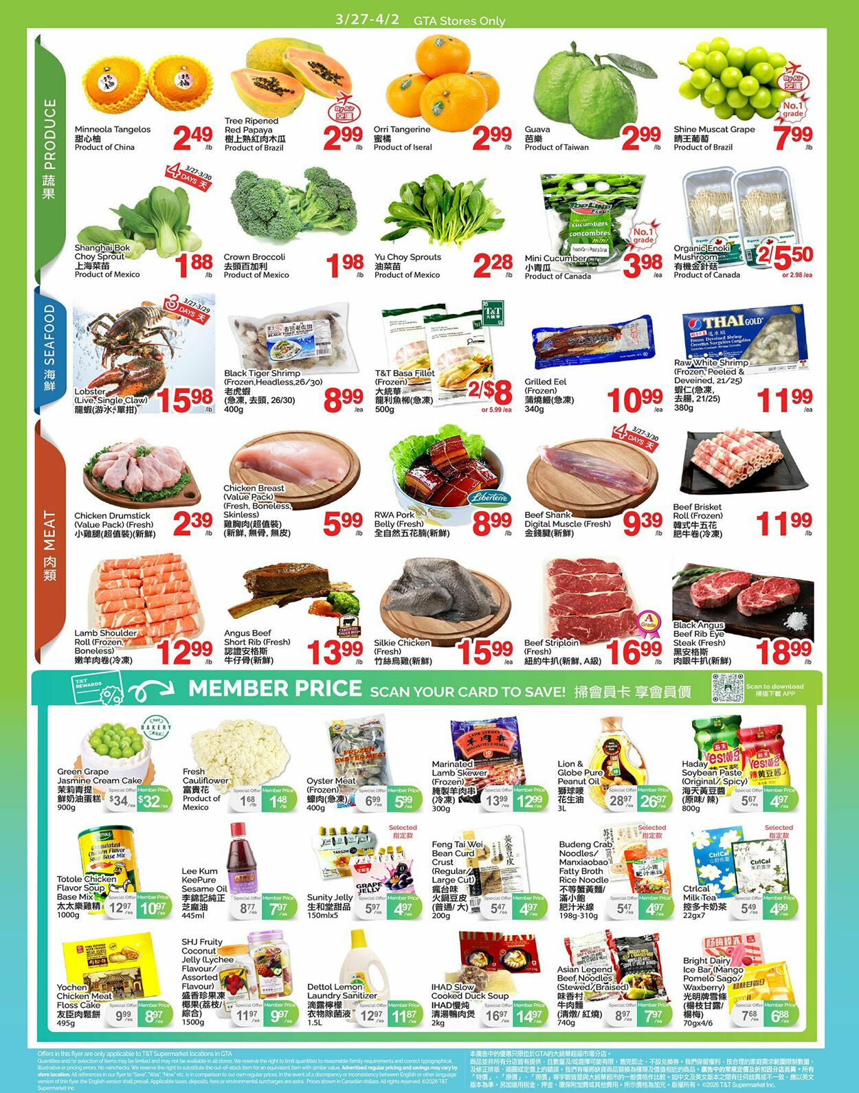 Circulaire T&T Supermarket 27.03.2026 - 02.04.2026