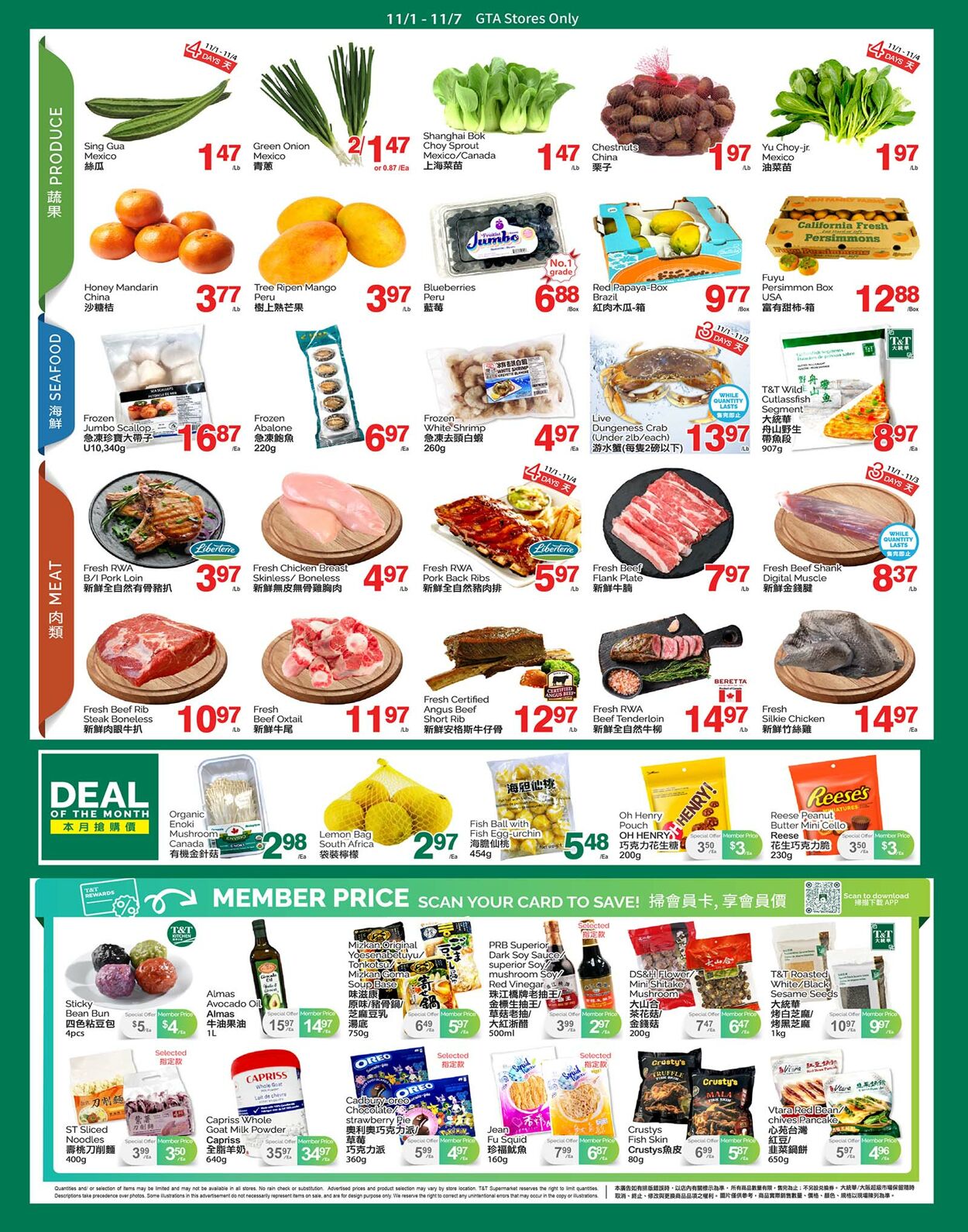 Circulaire T&T Supermarket 01.11.2024 - 07.11.2024