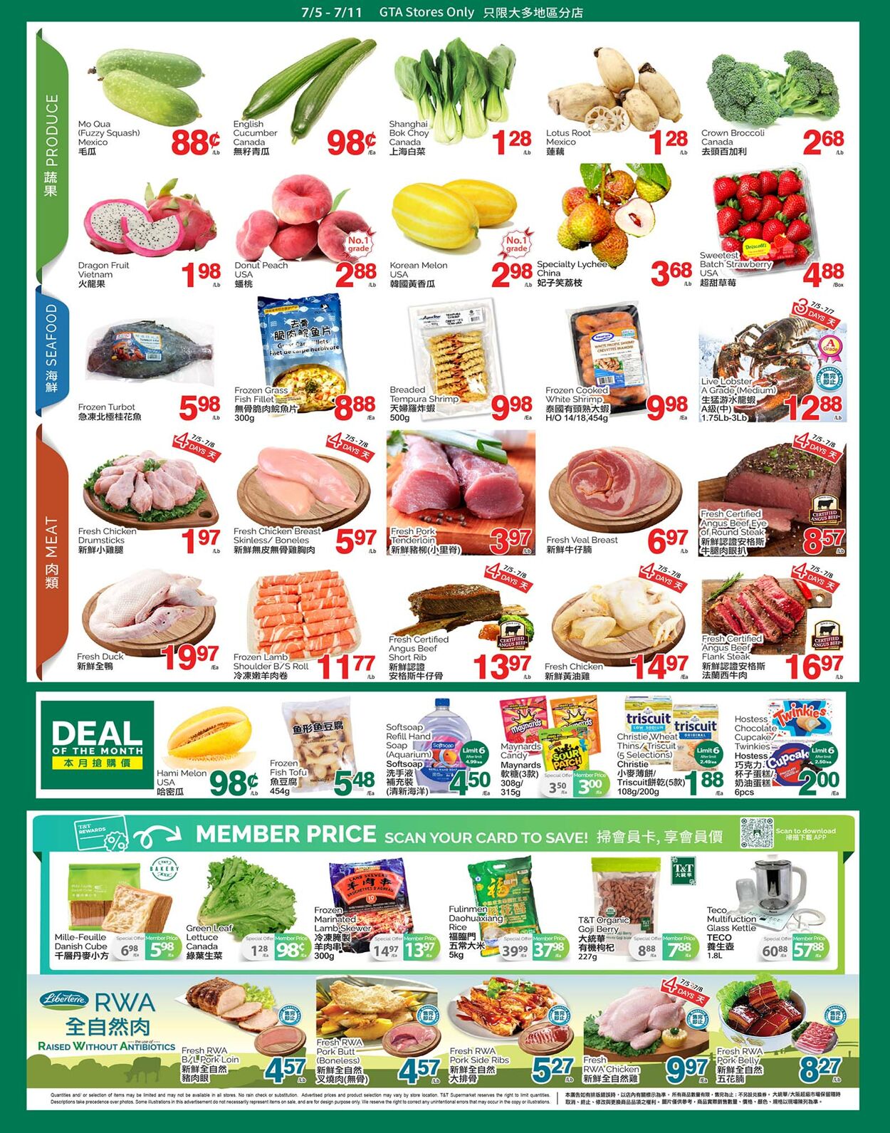 Circulaire T&T Supermarket 05.07.2024 - 11.07.2024