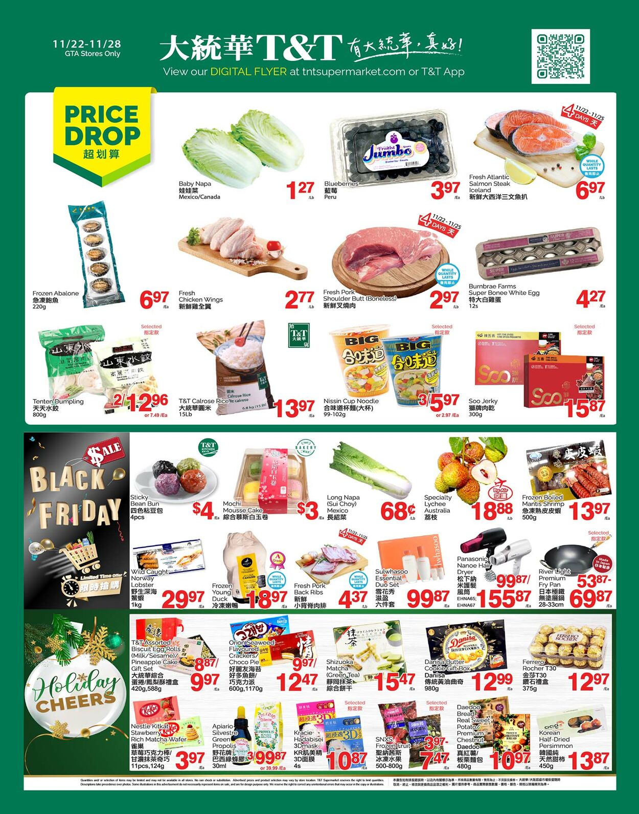 Circulaire T&T Supermarket 22.11.2024 - 28.11.2024