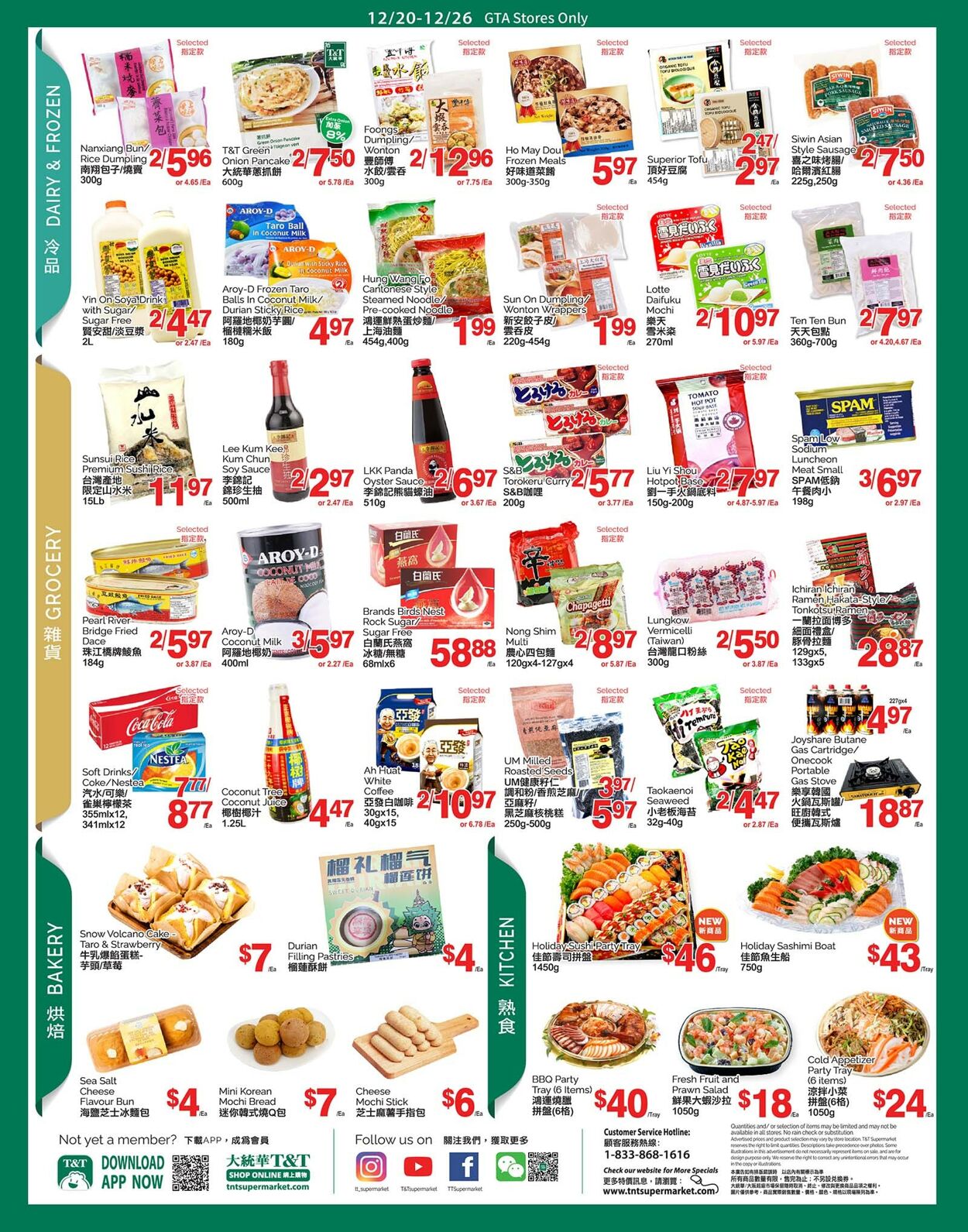 Circulaire T&T Supermarket 20.12.2024 - 26.12.2024