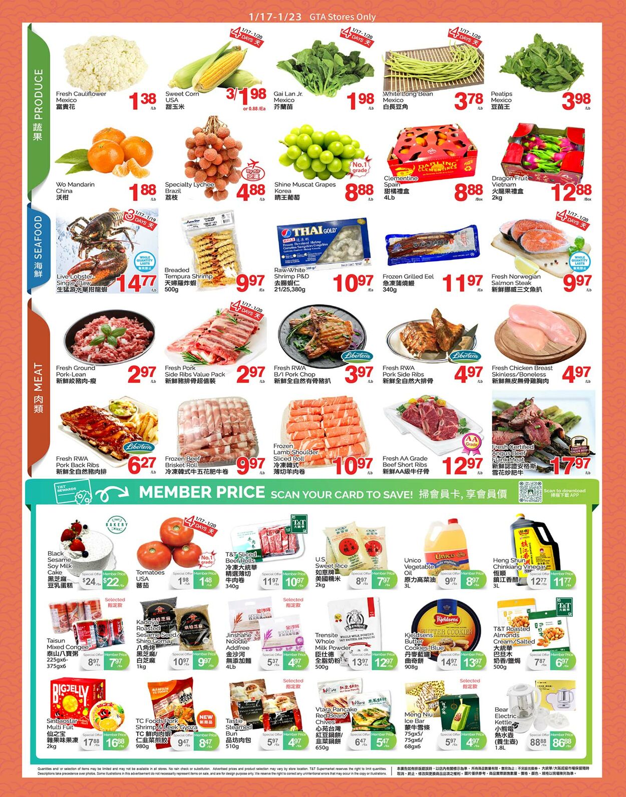 Circulaire T&T Supermarket 17.01.2025 - 23.01.2025