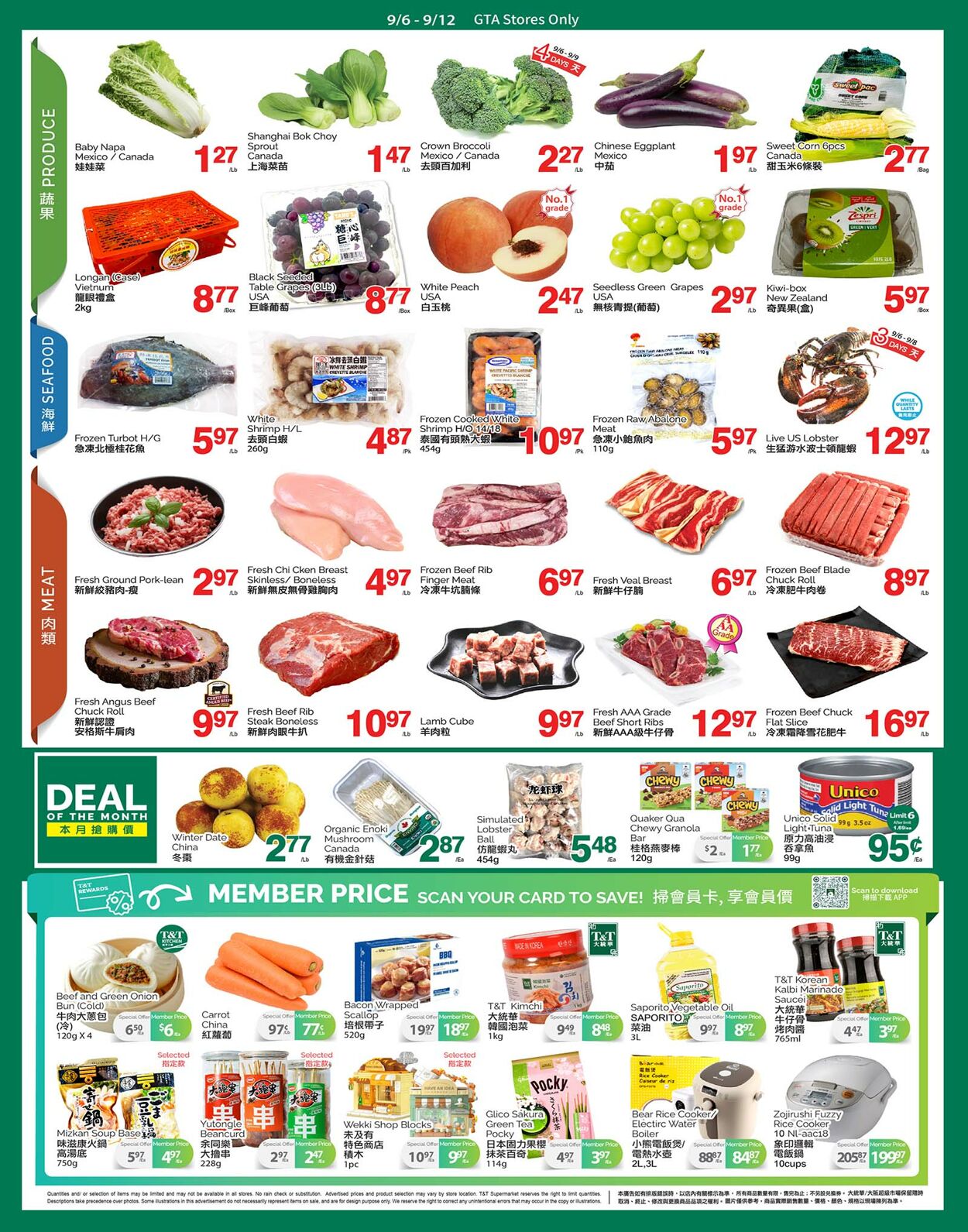 Circulaire T&T Supermarket 06.09.2024 - 12.09.2024