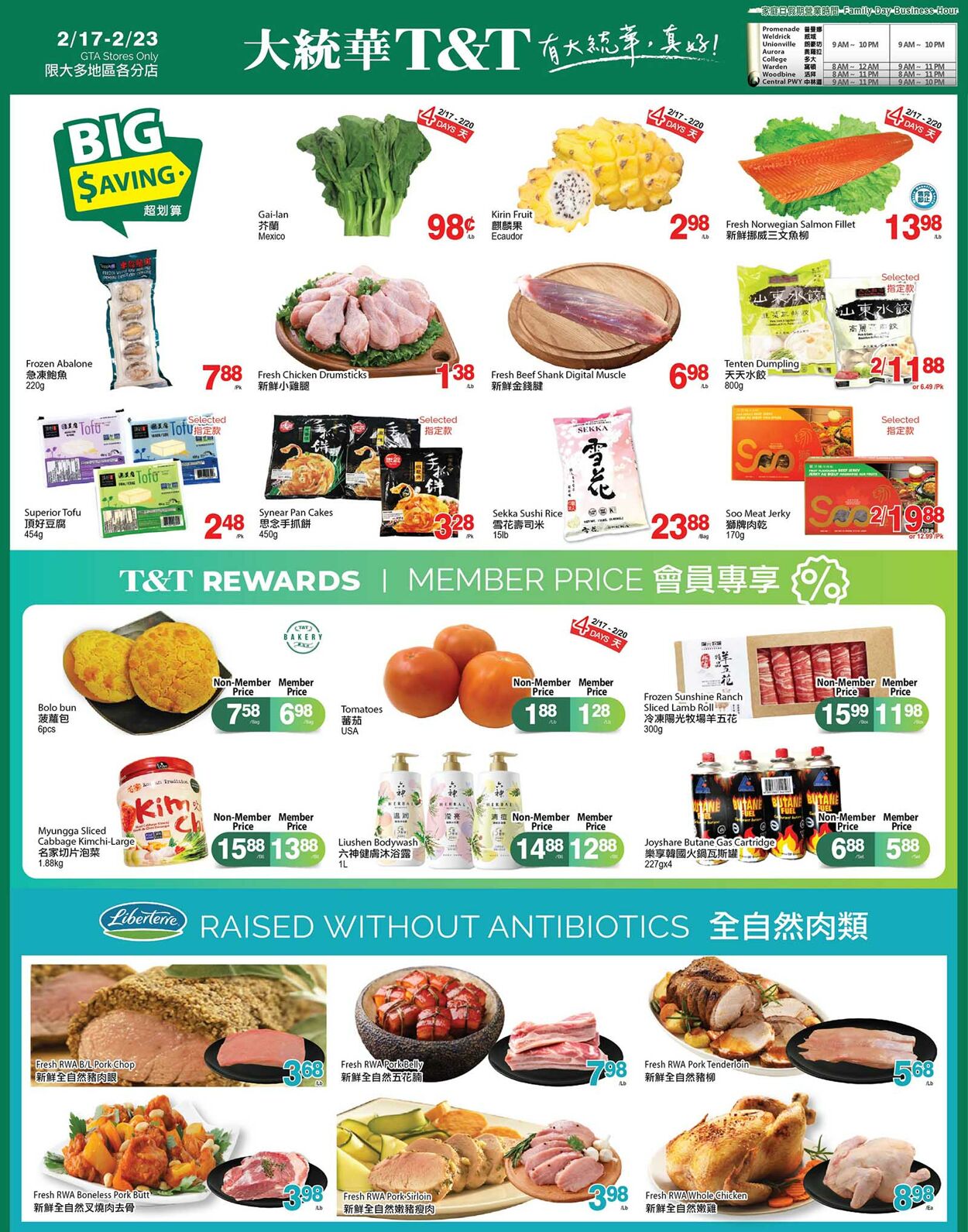 Circulaire T&T Supermarket 17.02.2023 - 23.02.2023