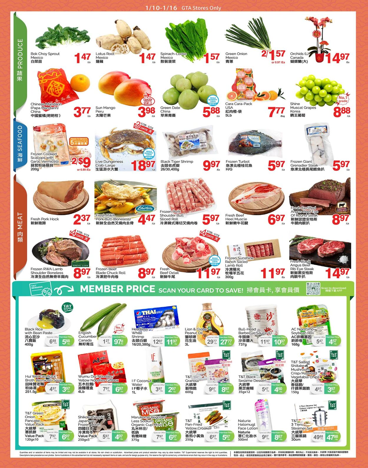 Circulaire T&T Supermarket 10.01.2025 - 16.01.2025