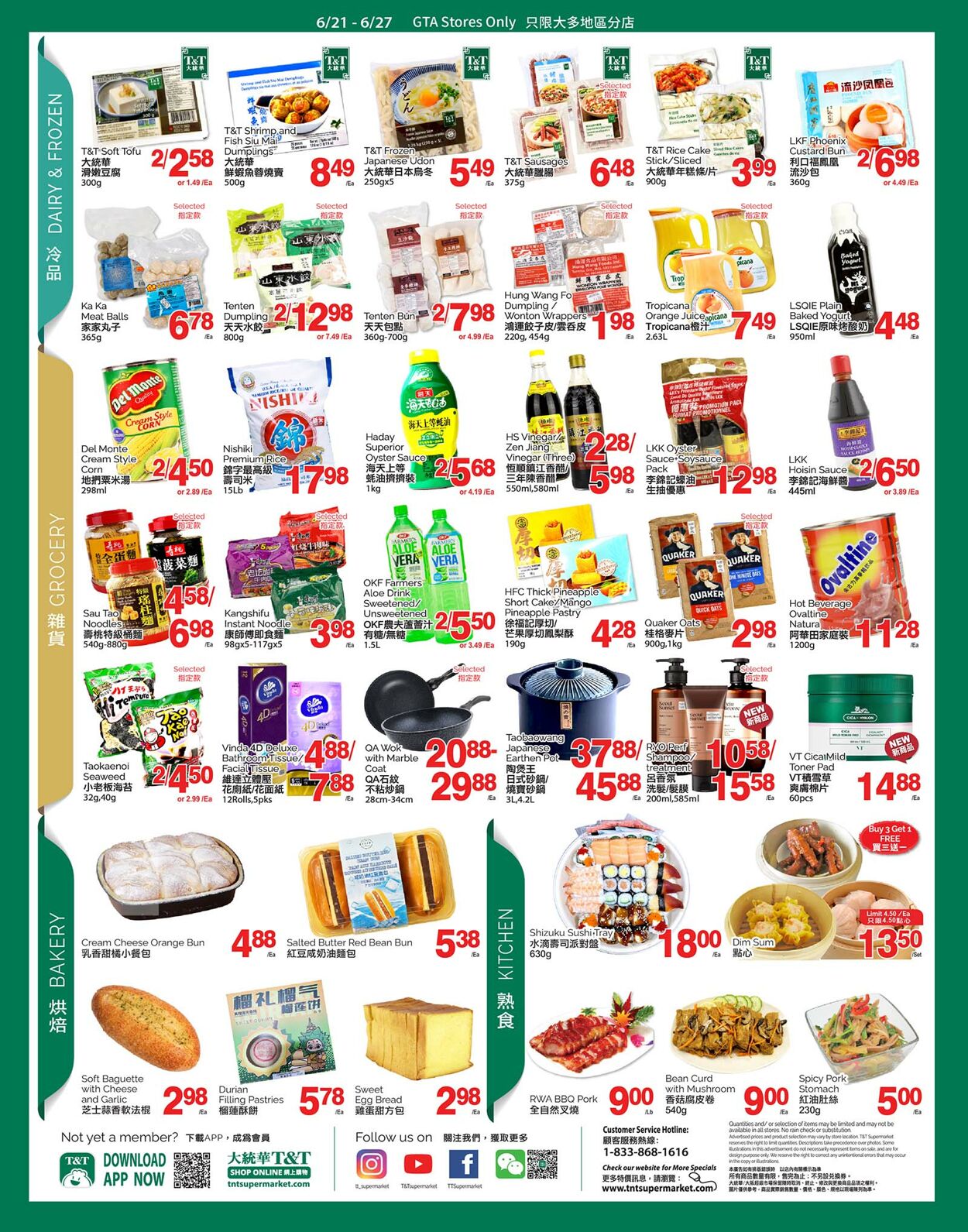 Circulaire T&T Supermarket 21.06.2024 - 27.06.2024