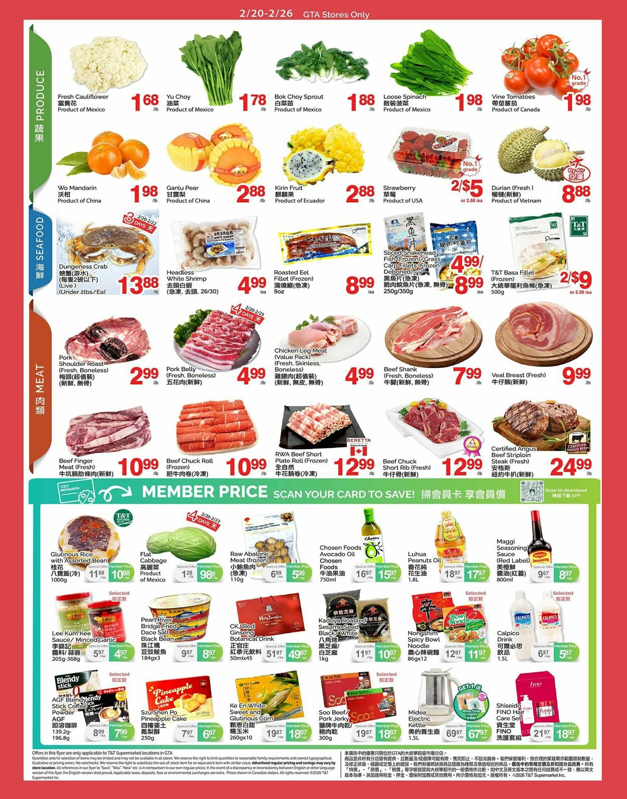 Circulaire T&T Supermarket 20.02.2026 - 26.02.2026