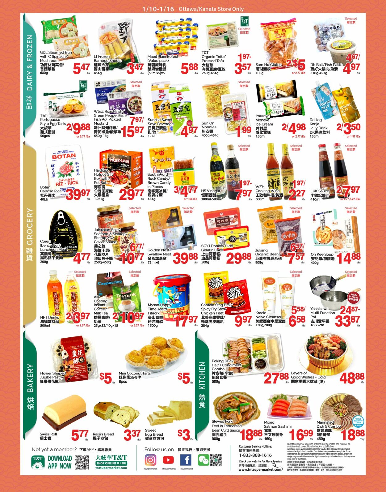 Circulaire T&T Supermarket 10.01.2025 - 16.01.2025