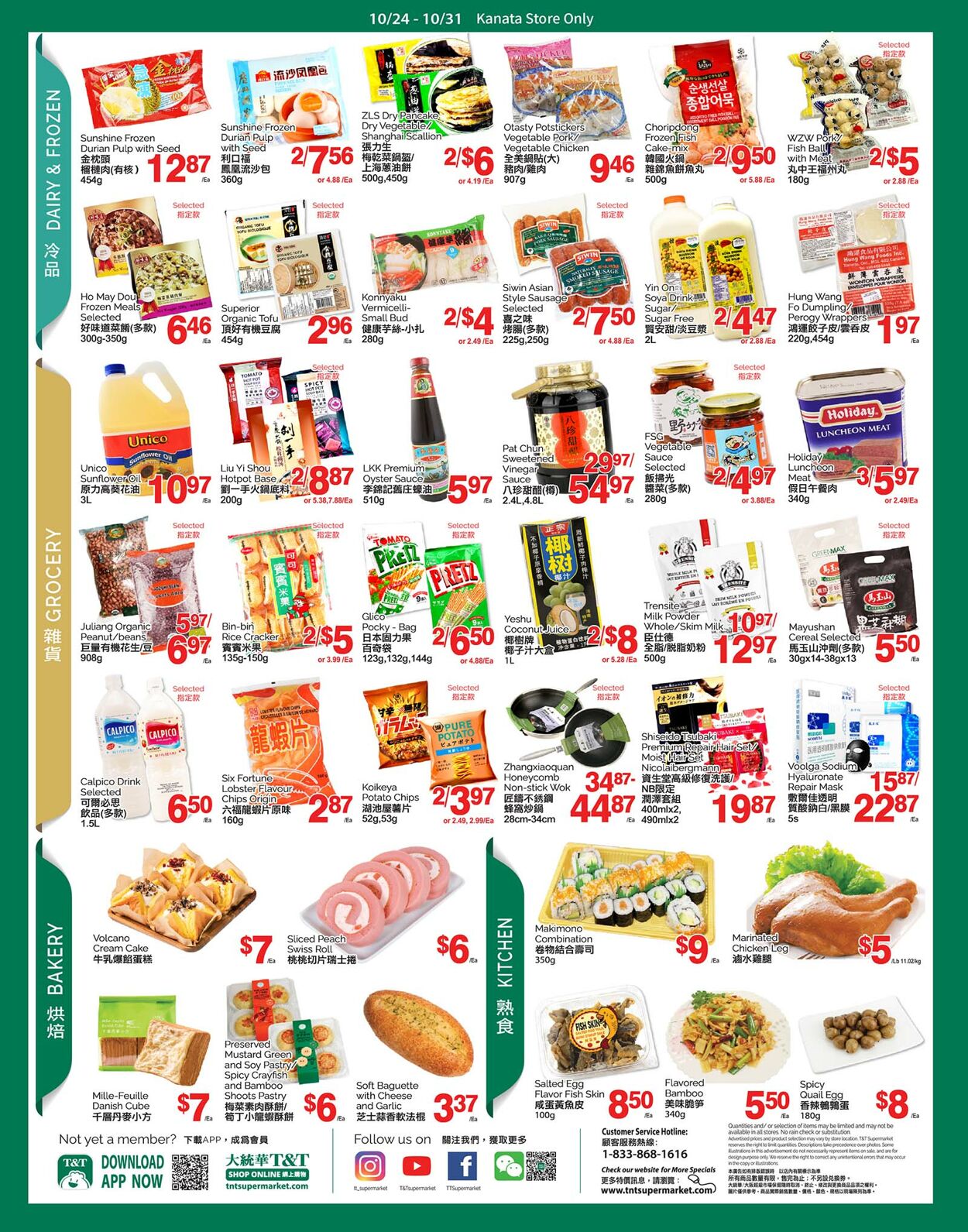 Circulaire T&T Supermarket 24.10.2024 - 31.10.2024