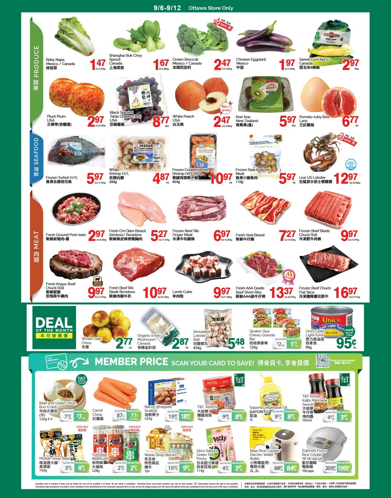 Circulaire T&T Supermarket 06.09.2024 - 12.09.2024