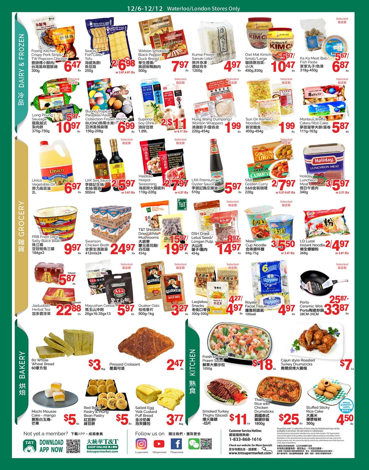 Circulaire T&T Supermarket 06.12.2024 - 12.12.2024