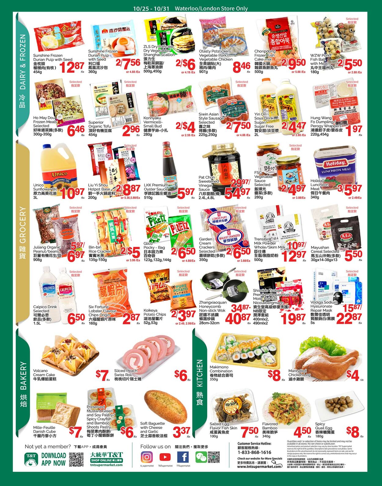 Circulaire T&T Supermarket 25.10.2024 - 31.10.2024