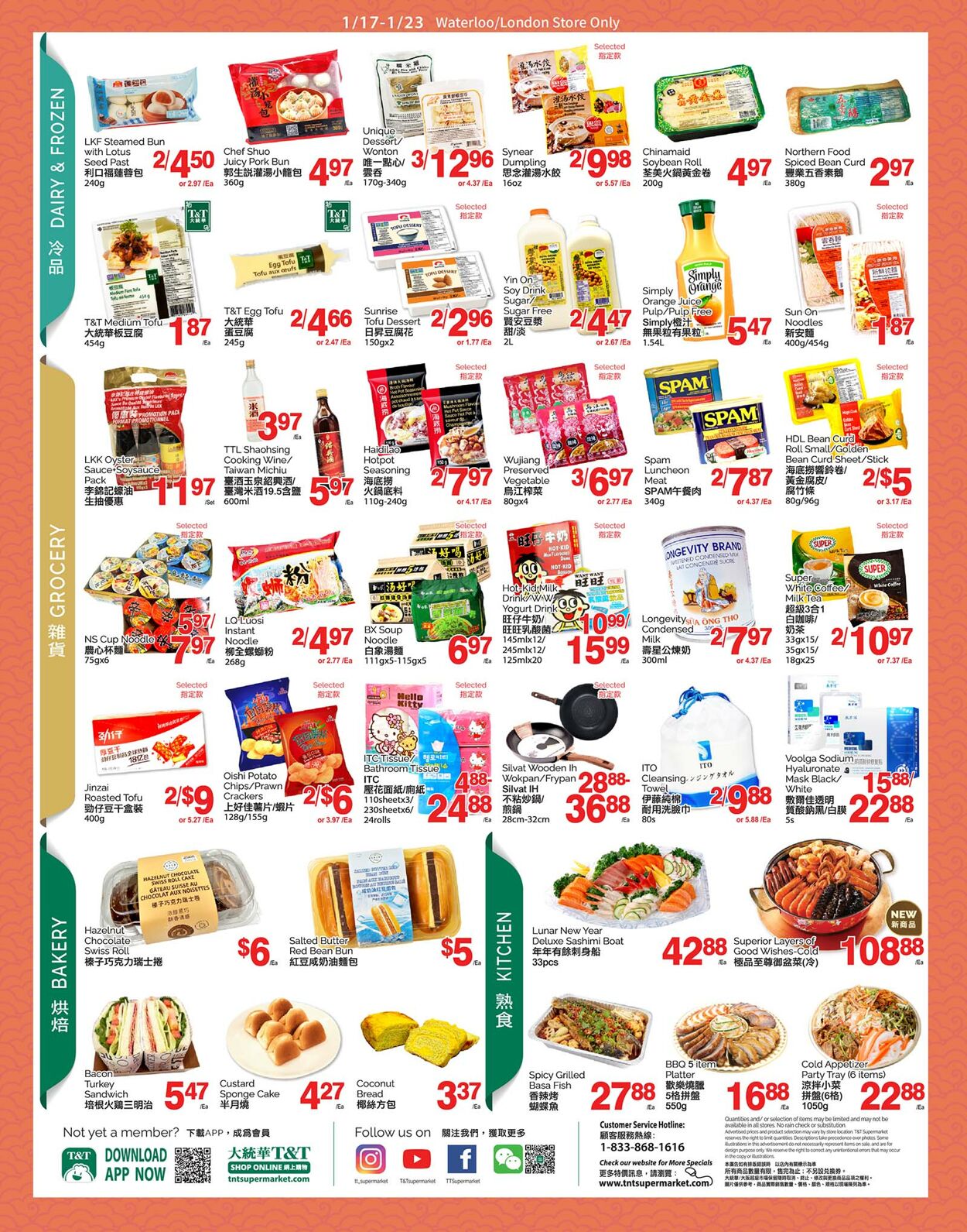 Circulaire T&T Supermarket 17.01.2025 - 23.01.2025