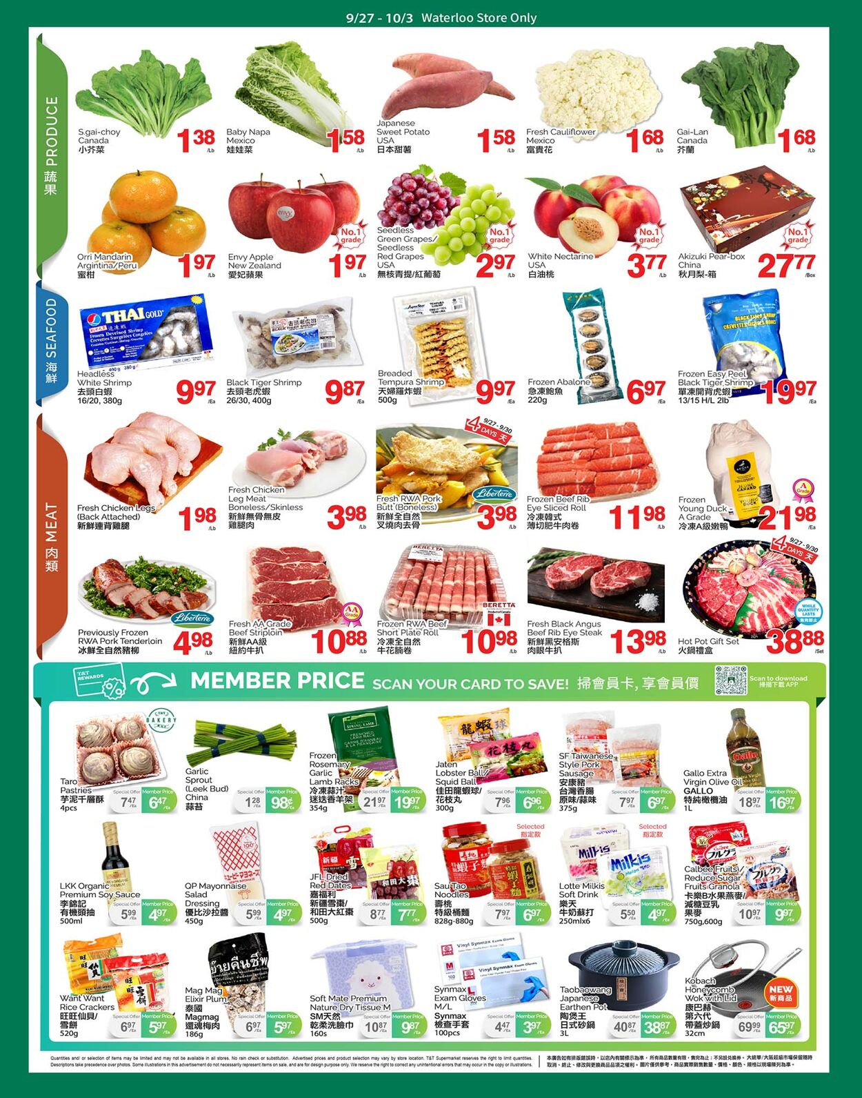 Circulaire T&T Supermarket 27.09.2024 - 03.10.2024