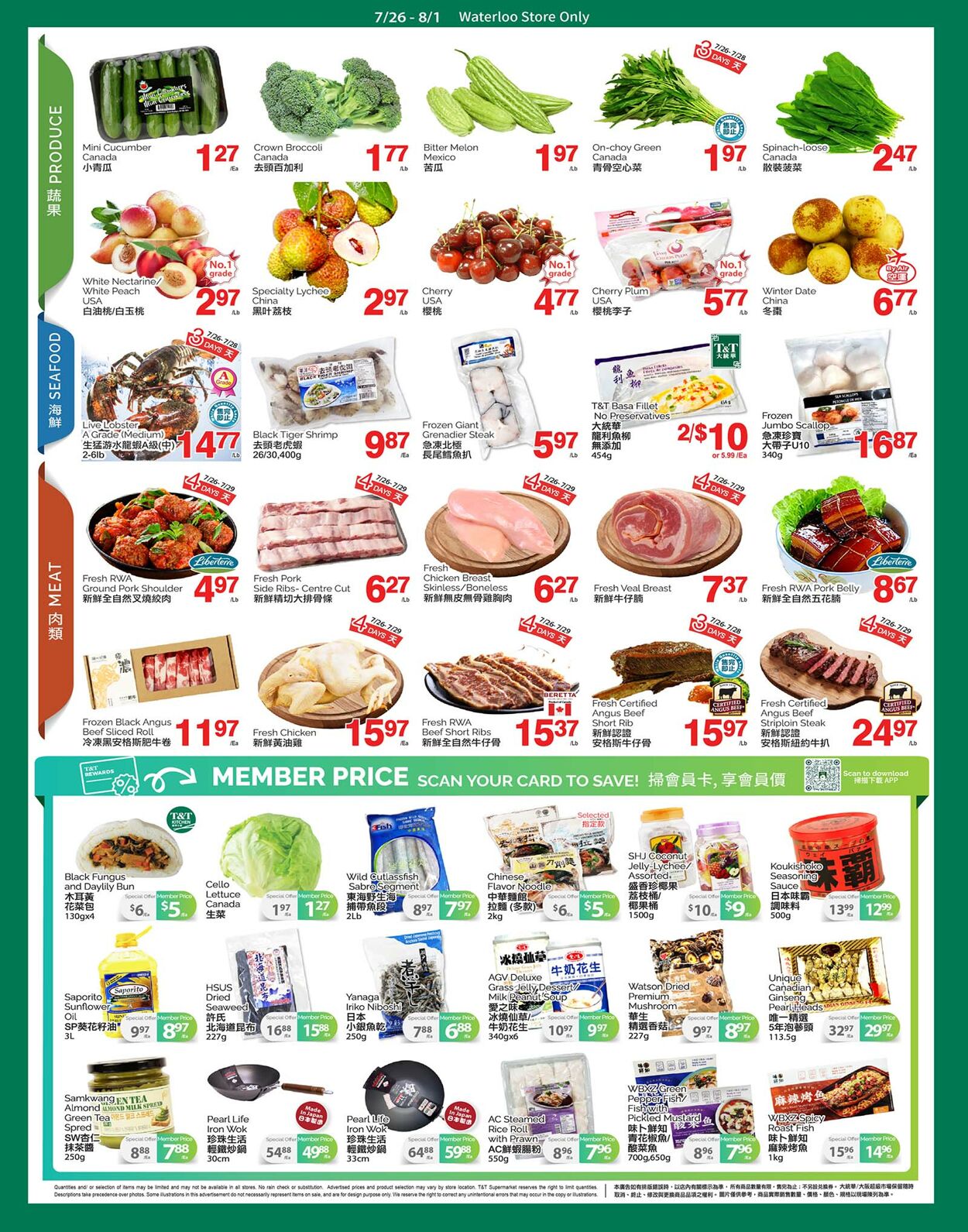 Circulaire T&T Supermarket 26.07.2024 - 01.08.2024