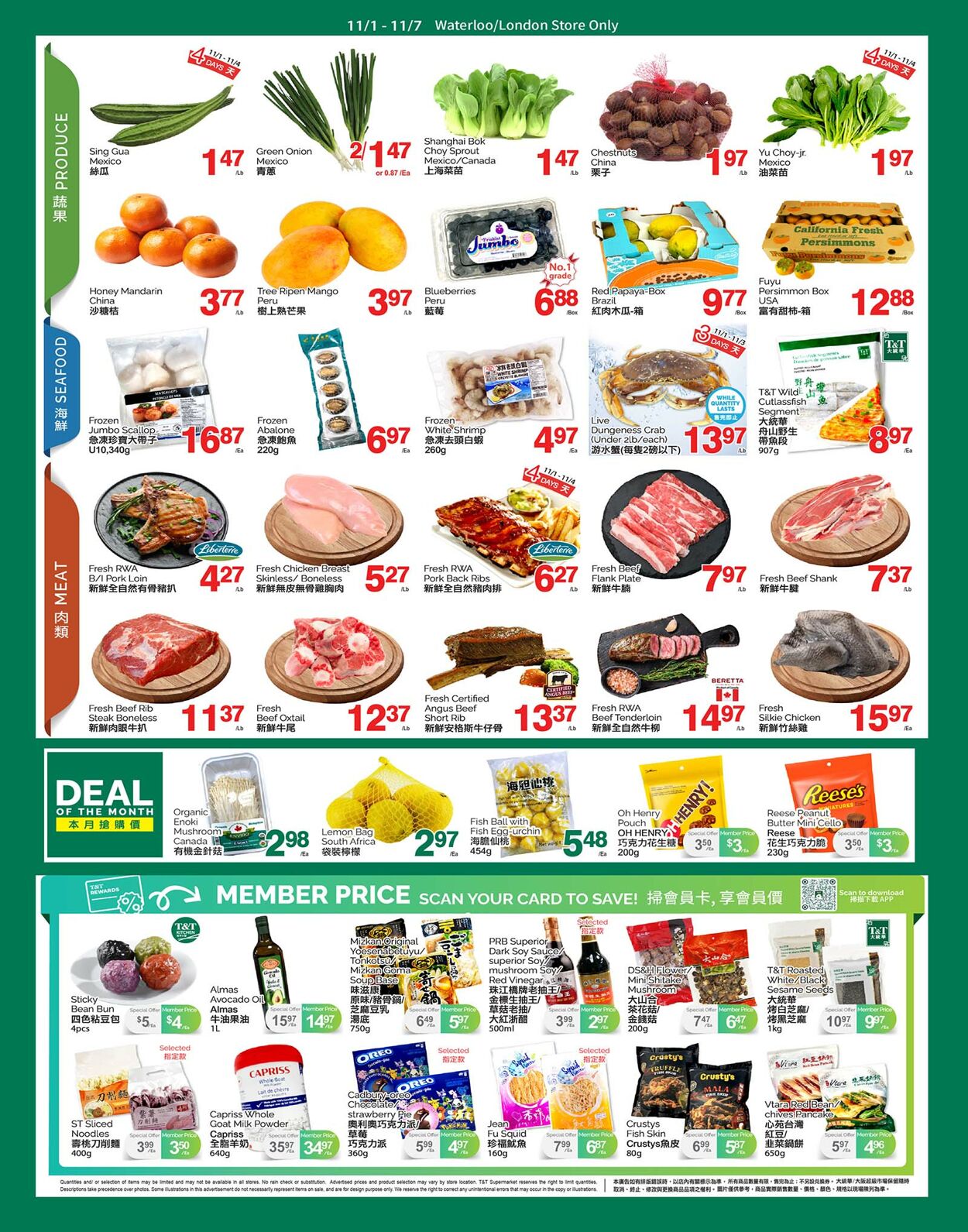 Circulaire T&T Supermarket 01.11.2024 - 07.11.2024