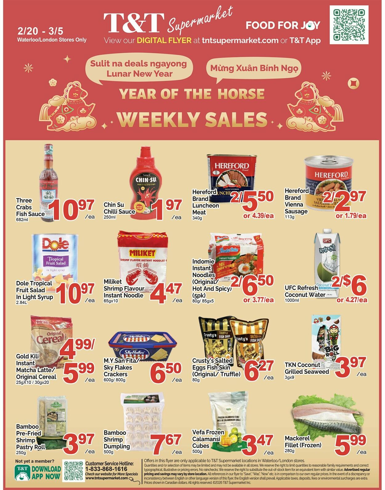 Circulaire T&T Supermarket 20.02.2026 - 26.02.2026