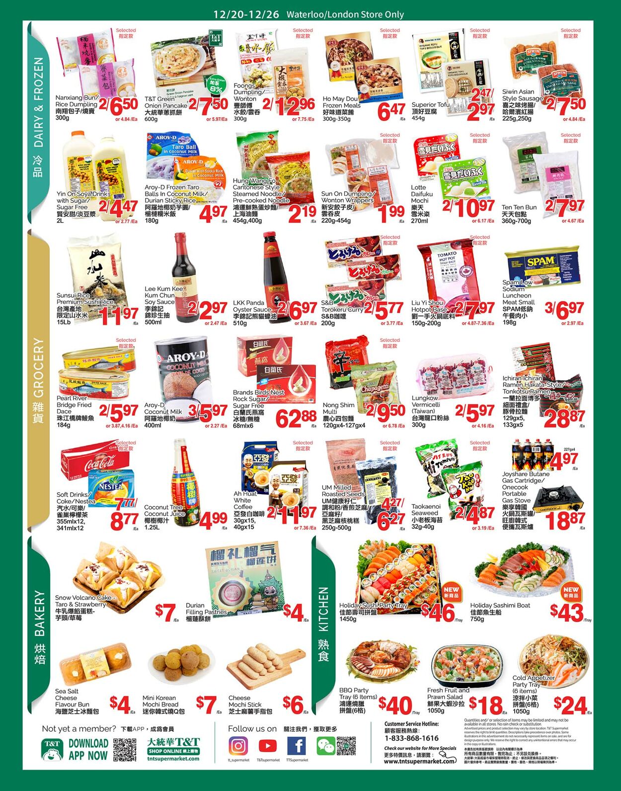 Circulaire T&T Supermarket 20.12.2024 - 26.12.2024