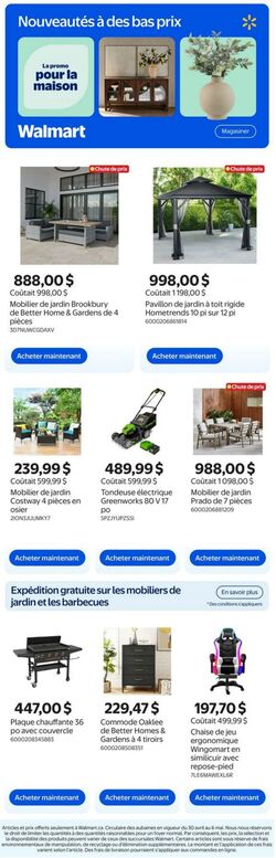 Circulaire Walmart 30.04.2026 - 06.05.2026