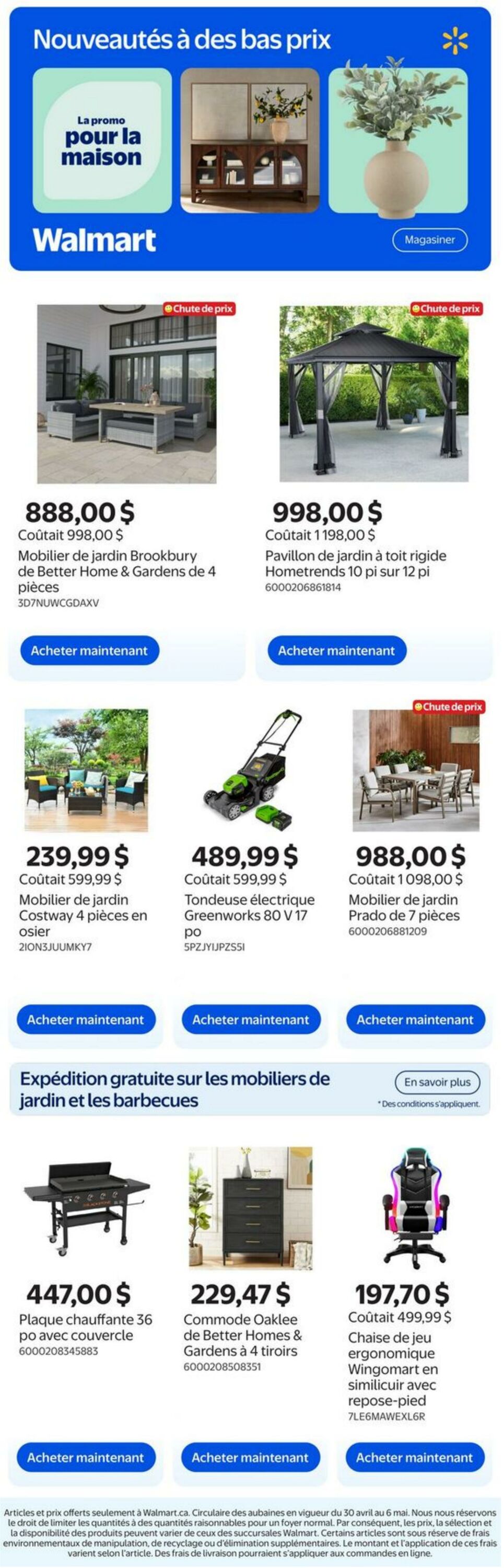 Circulaire Walmart 30.04.2026 - 06.05.2026