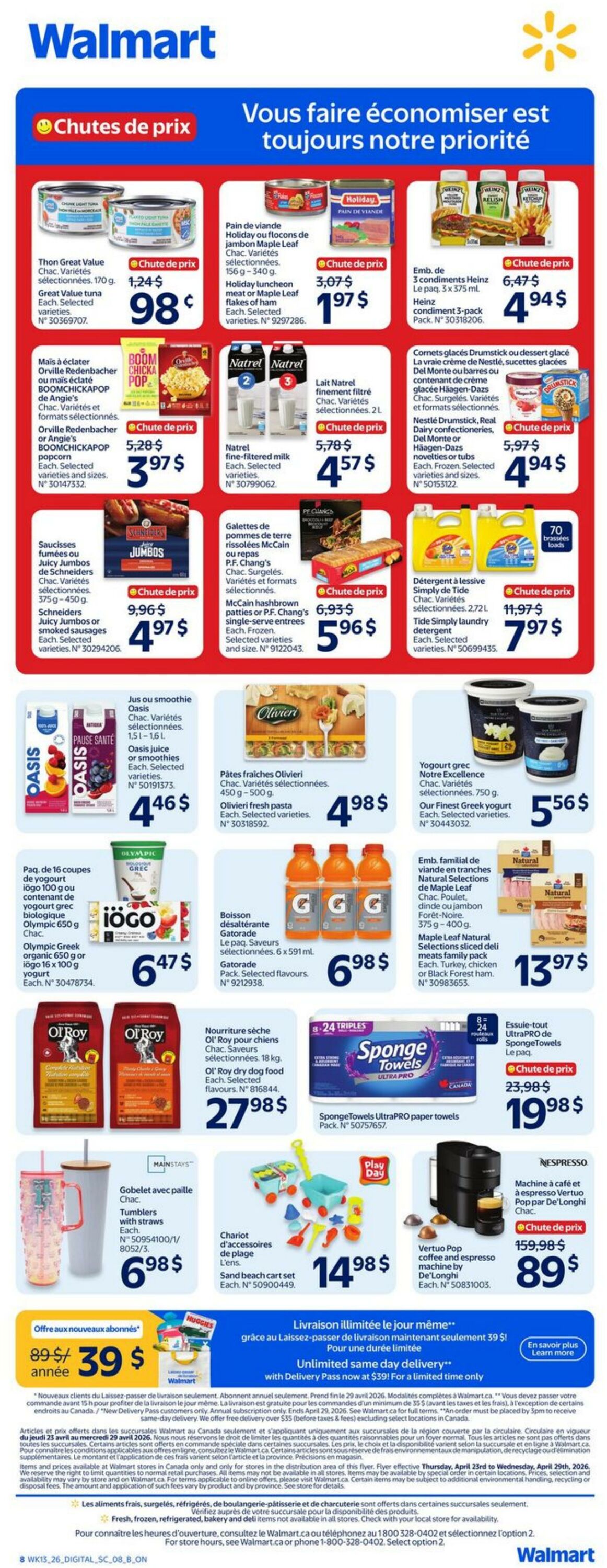 Circulaire Walmart 23.04.2026 - 29.04.2026