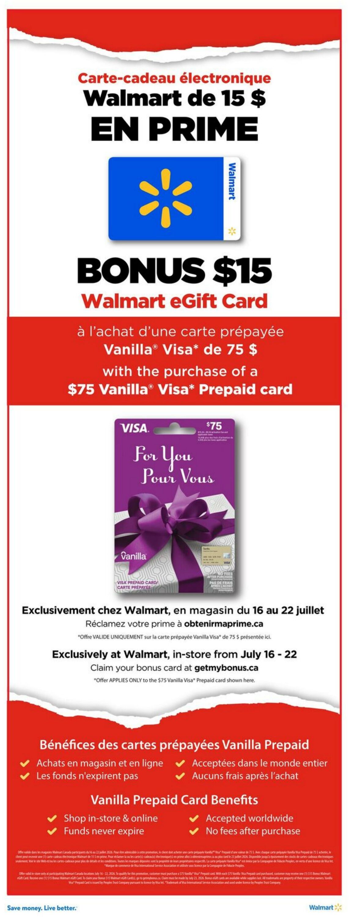 Circulaire Walmart 16.07.2026 - 22.07.2026