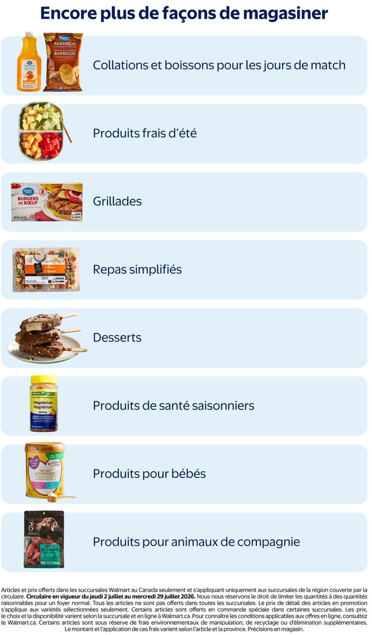 Circulaire Walmart 02.07.2026 - 29.07.2026
