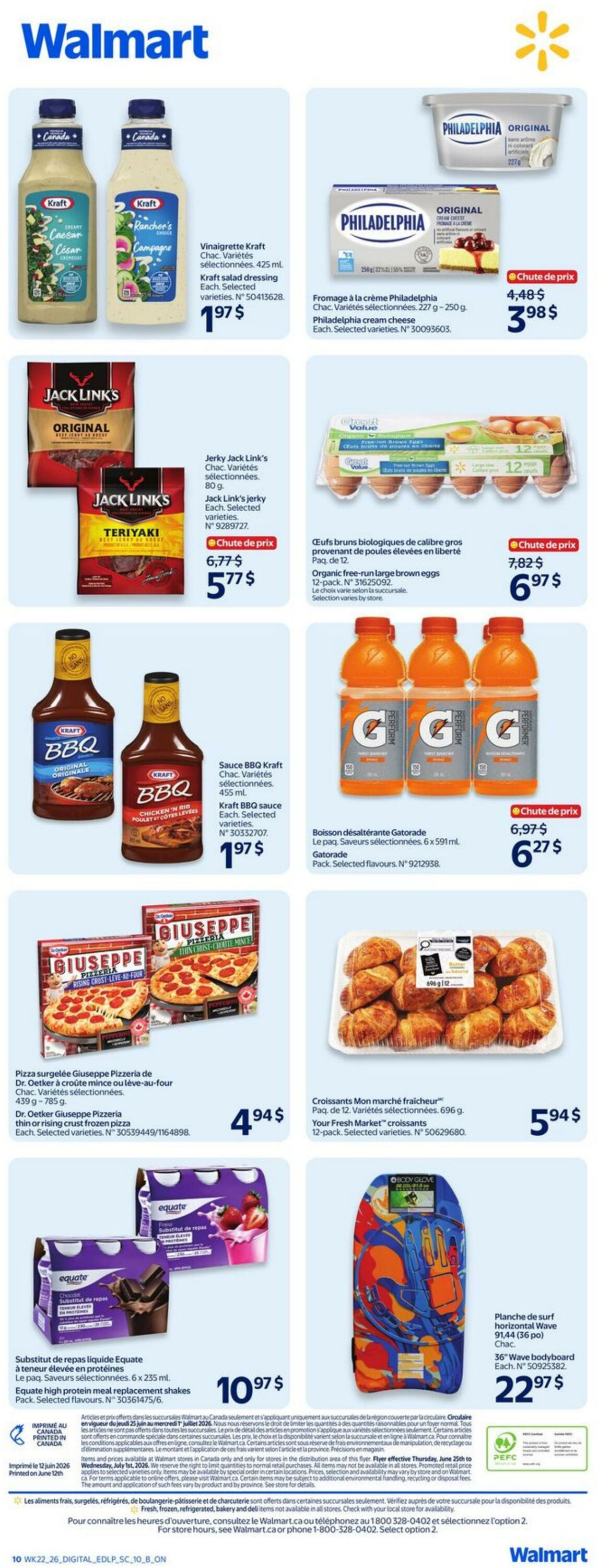 Circulaire Walmart 25.06.2026 - 01.07.2026