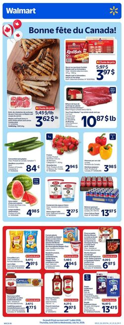 Circulaire Walmart 25.06.2026 - 01.07.2026
