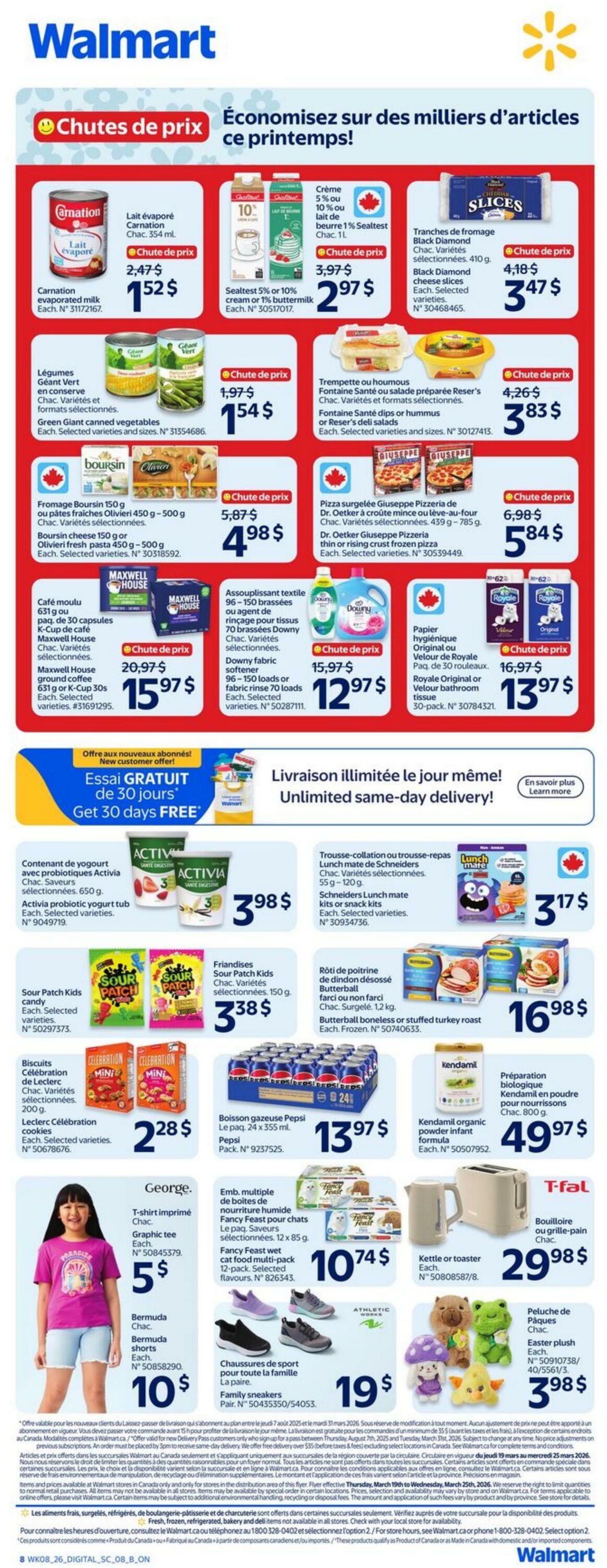 Circulaire Walmart 19.03.2026 - 25.03.2026