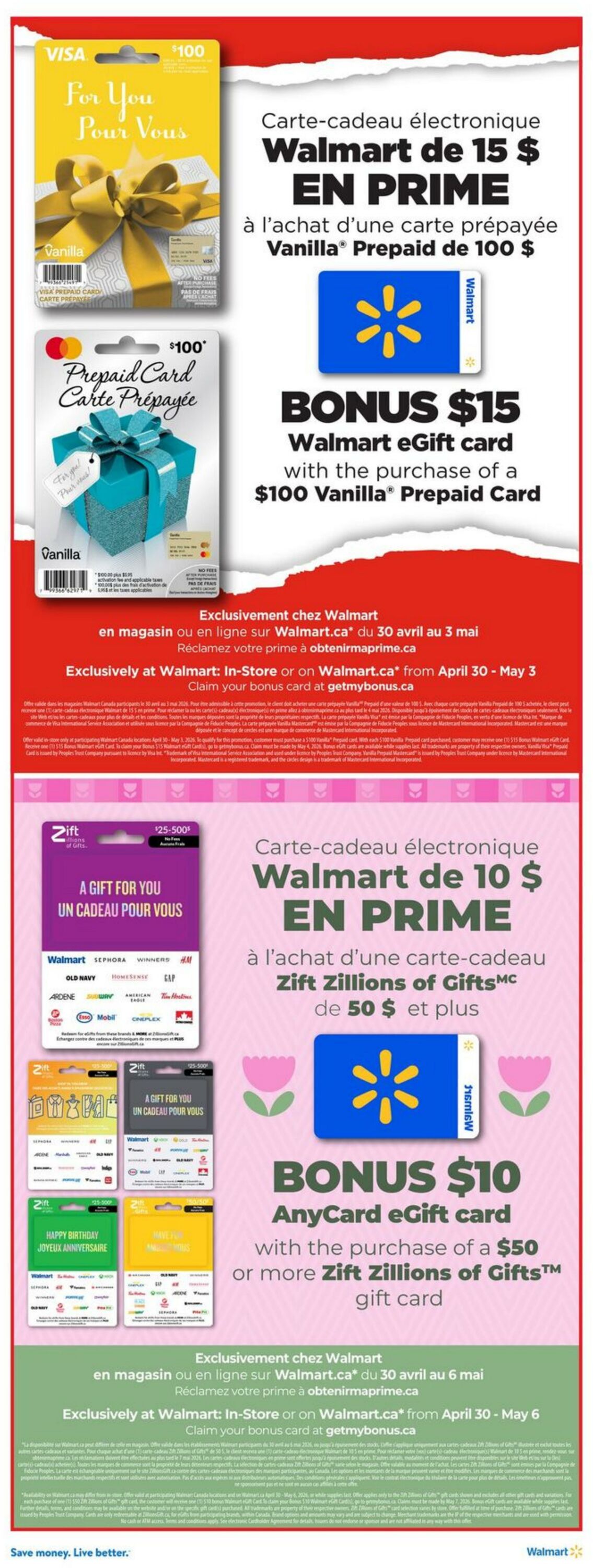 Circulaire Walmart 30.04.2026 - 06.05.2026