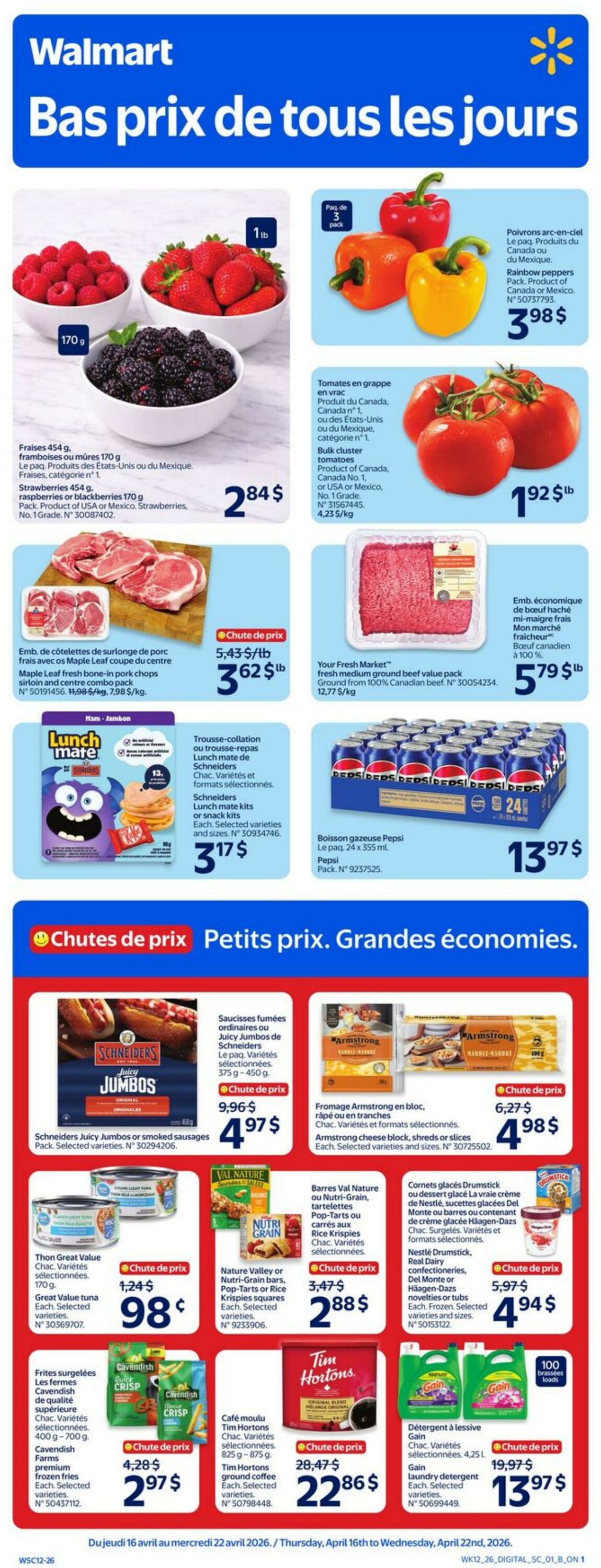 Circulaire Walmart 16.04.2026 - 22.04.2026