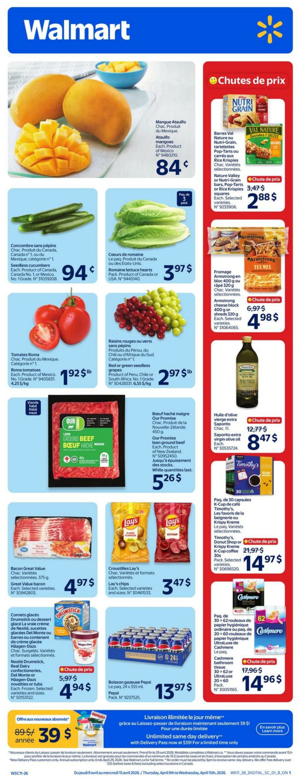 Circulaire Walmart 09.04.2026 - 15.04.2026