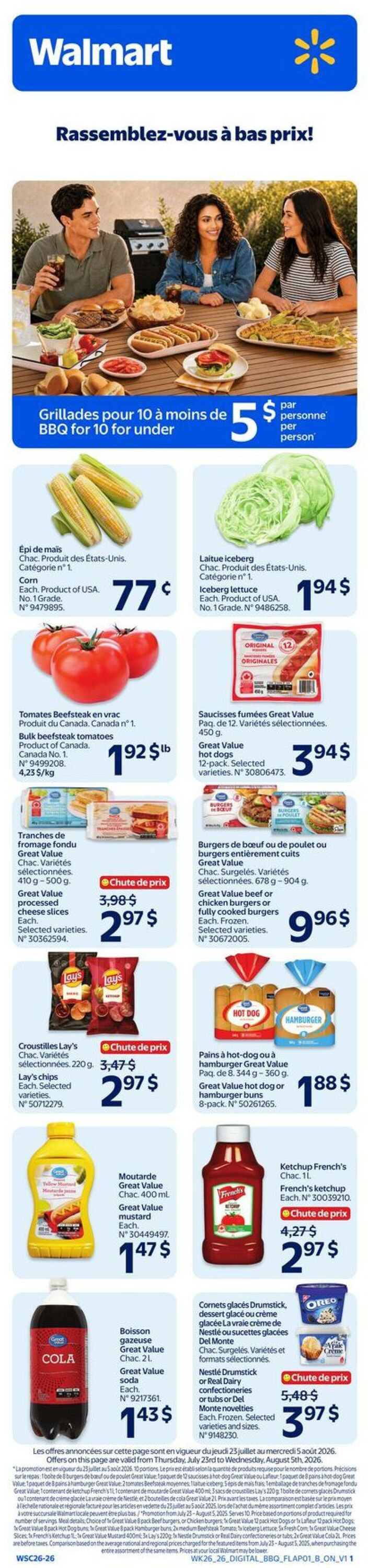 Circulaire Walmart 23.07.2026 - 29.07.2026