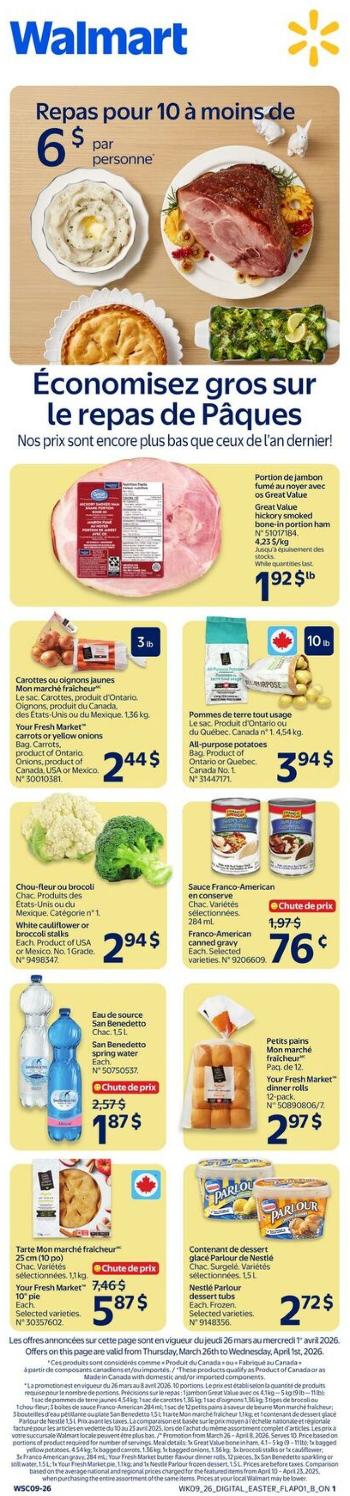 Circulaire Walmart 26.03.2026 - 01.04.2026