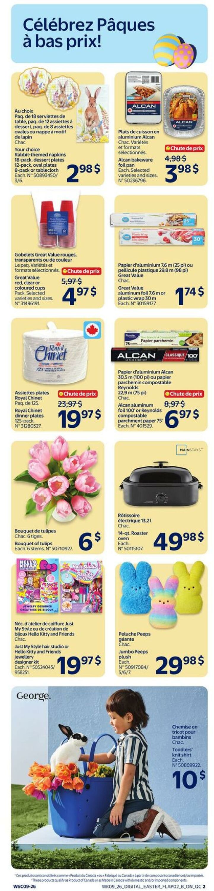 Circulaire Walmart 26.03.2026 - 01.04.2026