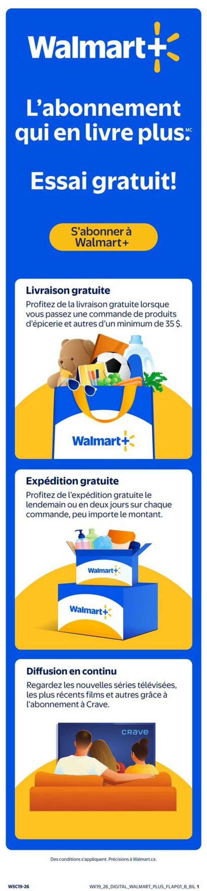 Circulaire Walmart - Circulaire du Supercentre 4 juin 2026 - 10 juin 2026