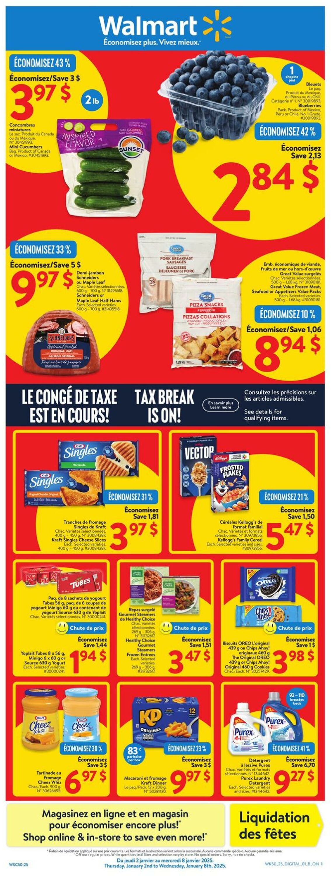 Circulaire Walmart 02.01.2025 - 08.01.2025