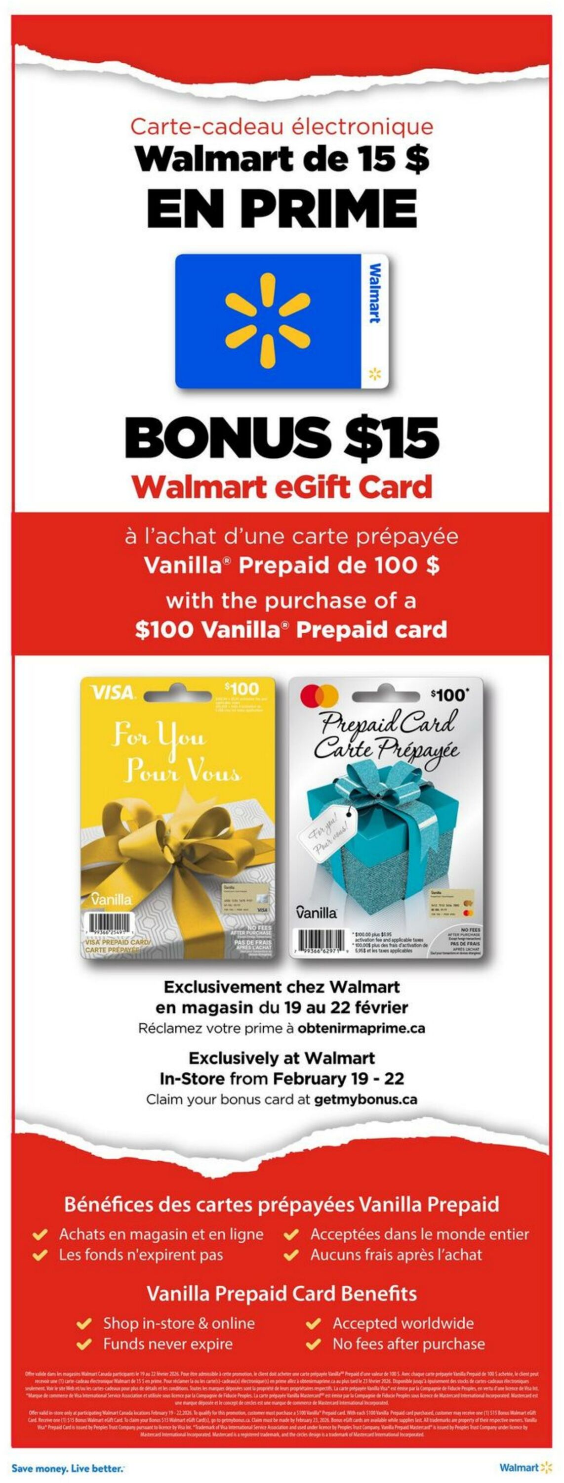 Circulaire Walmart 19.02.2026 - 25.02.2026