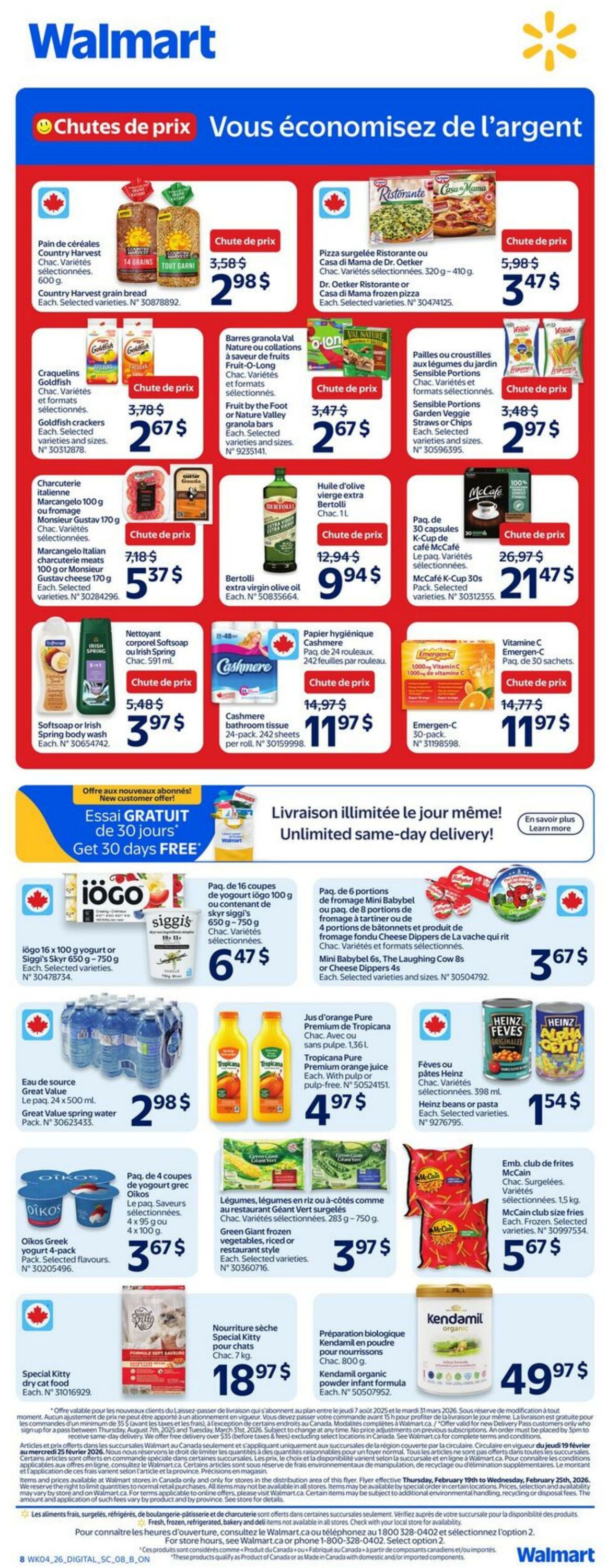 Circulaire Walmart 19.02.2026 - 25.02.2026