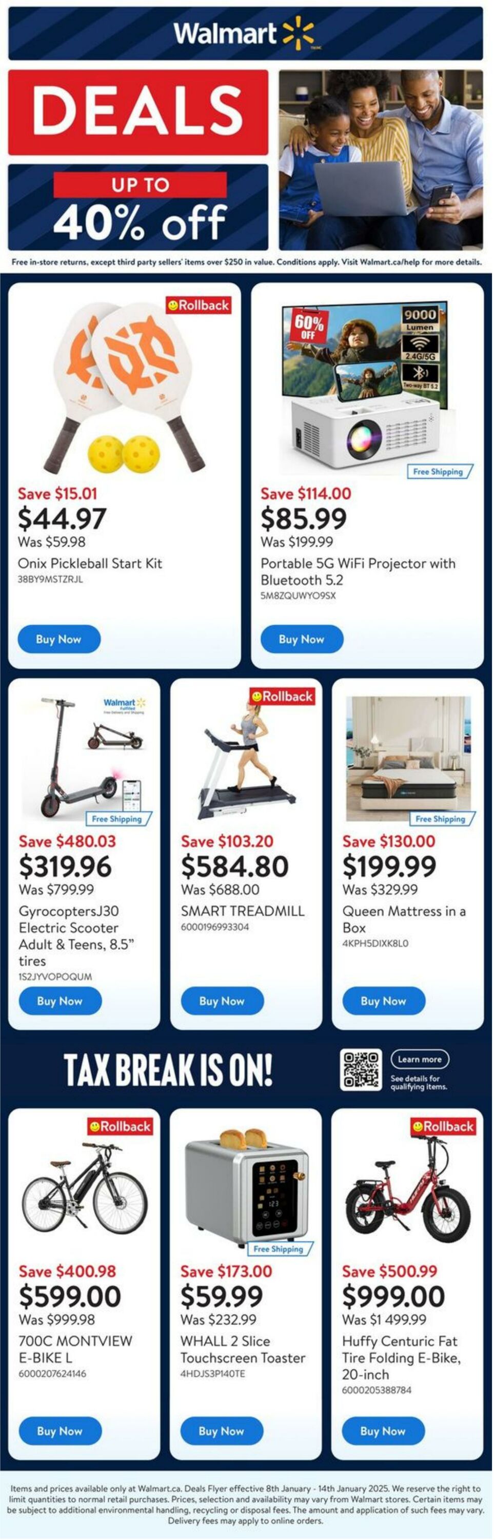 Circulaire Walmart - DealsFlyer 9 janv. 2025 - 15 janv. 2025