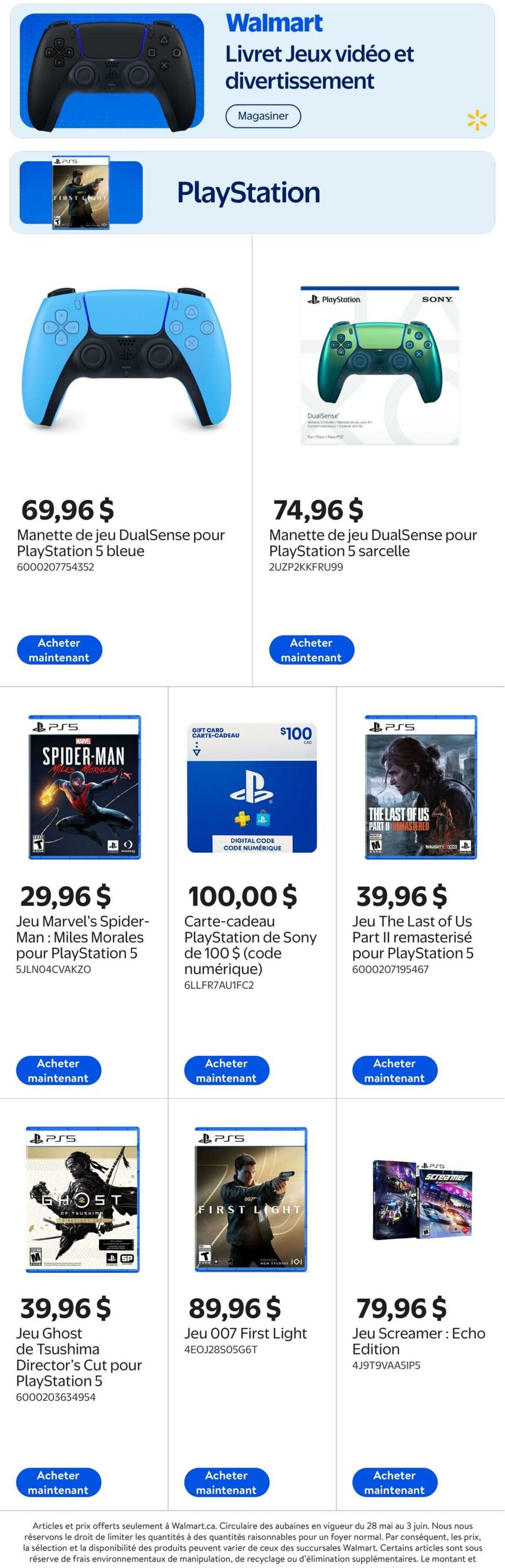 Circulaire Walmart 28.05.2026 - 10.06.2026
