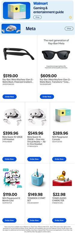 Circulaire Walmart 19.03.2026 - 01.04.2026