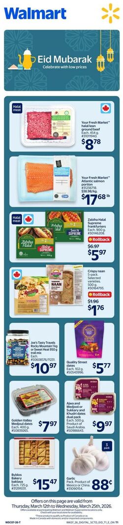 Circulaire Walmart 12.03.2026 - 25.03.2026