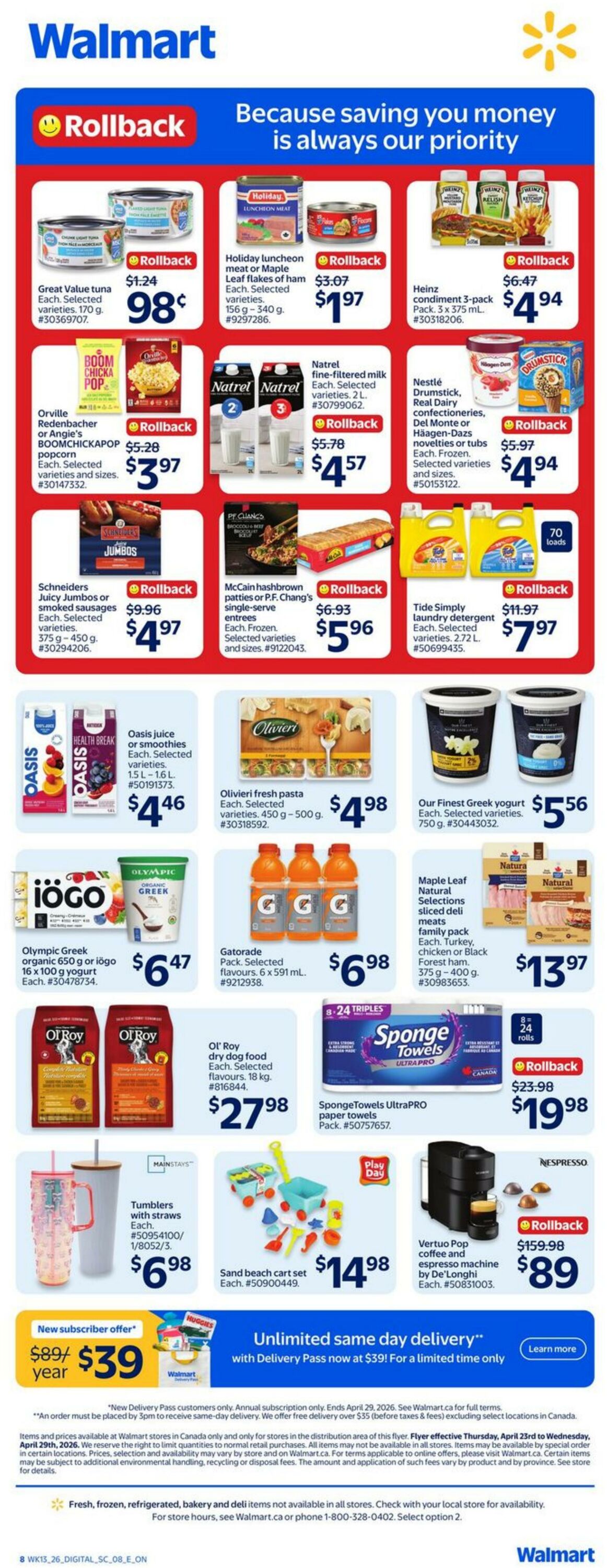 Circulaire Walmart 23.04.2026 - 29.04.2026